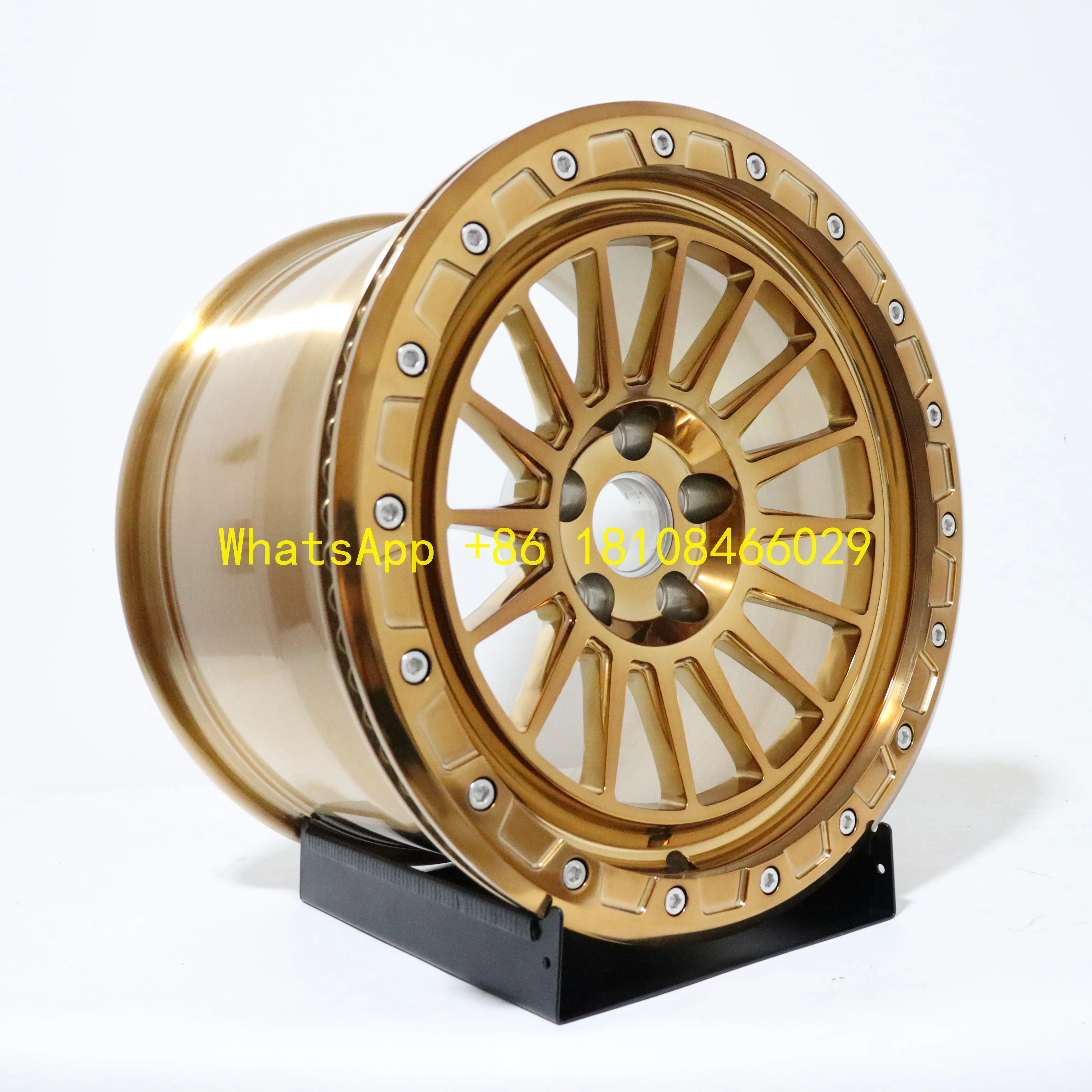 Customized Lightweight Modification Bead Lock Design Five Spoke Gold Alloy Forged Wheel  for Tank300 Tank500 for