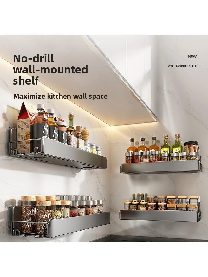 new-kitchen-wall-mounted-storage-rack-no-drilling-multi-functional-oil-salt-pot-household-storage-shelf-carbon-steel-organizer