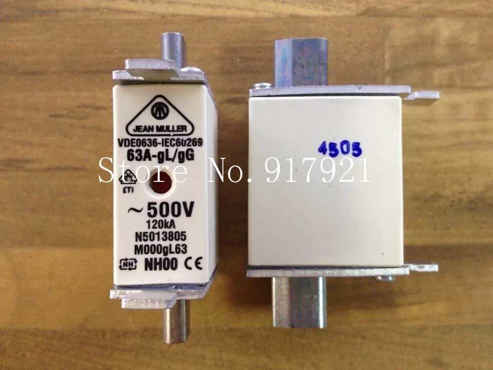 [ZOB] German Kinmiller JEAN MULLER N5013805 63A NH00 777965 genuine original fuse  --3pcs/lot