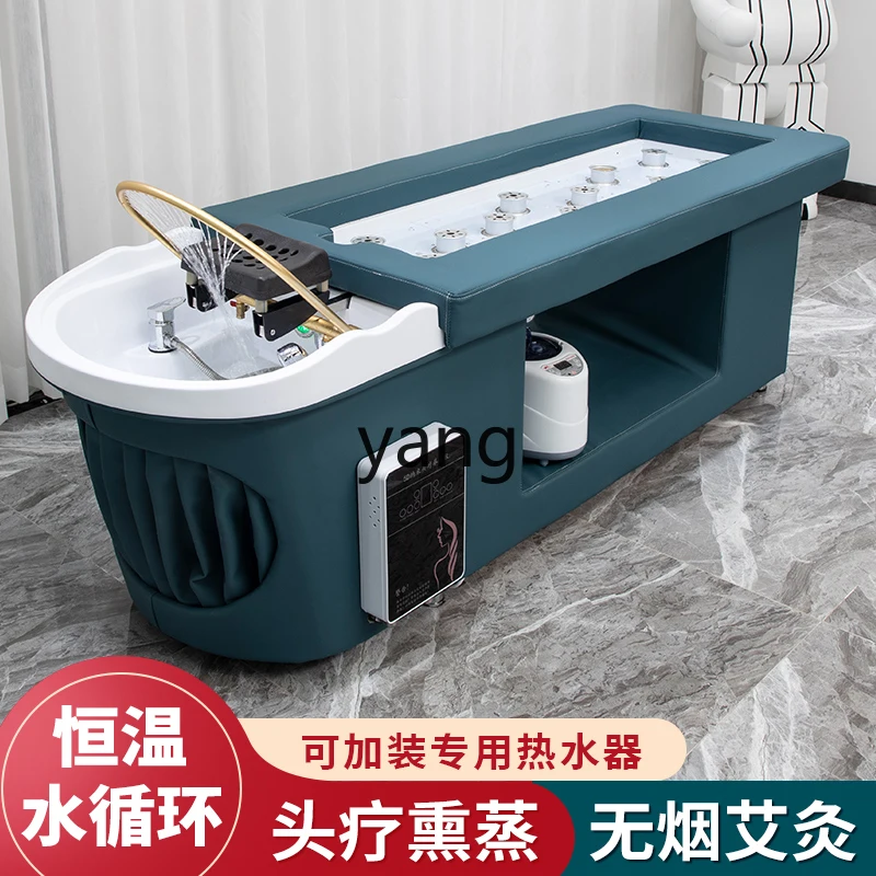 Yjq Moxibustion Head Therapy Bed Beauty Salon Special Body Care Water Circulation Shampoo Chair Whole Body Moxibustion Massage