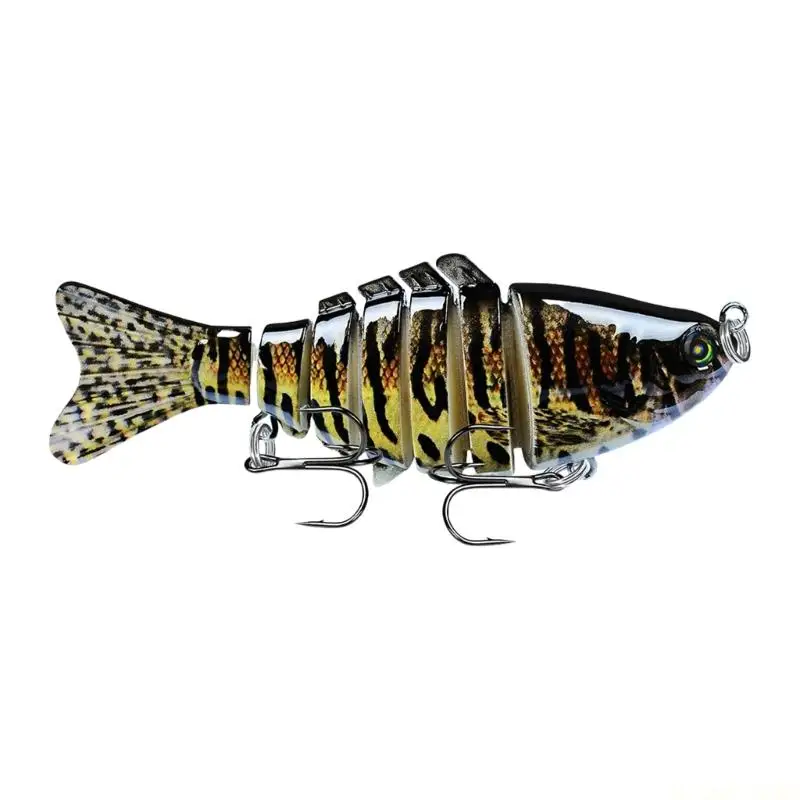 M5TC Swimbait Fishing Tackle 10cm Fishing Lure 7 Segment Artificial Hard Baits Multi Jointed Swimbaits Swimming Lures