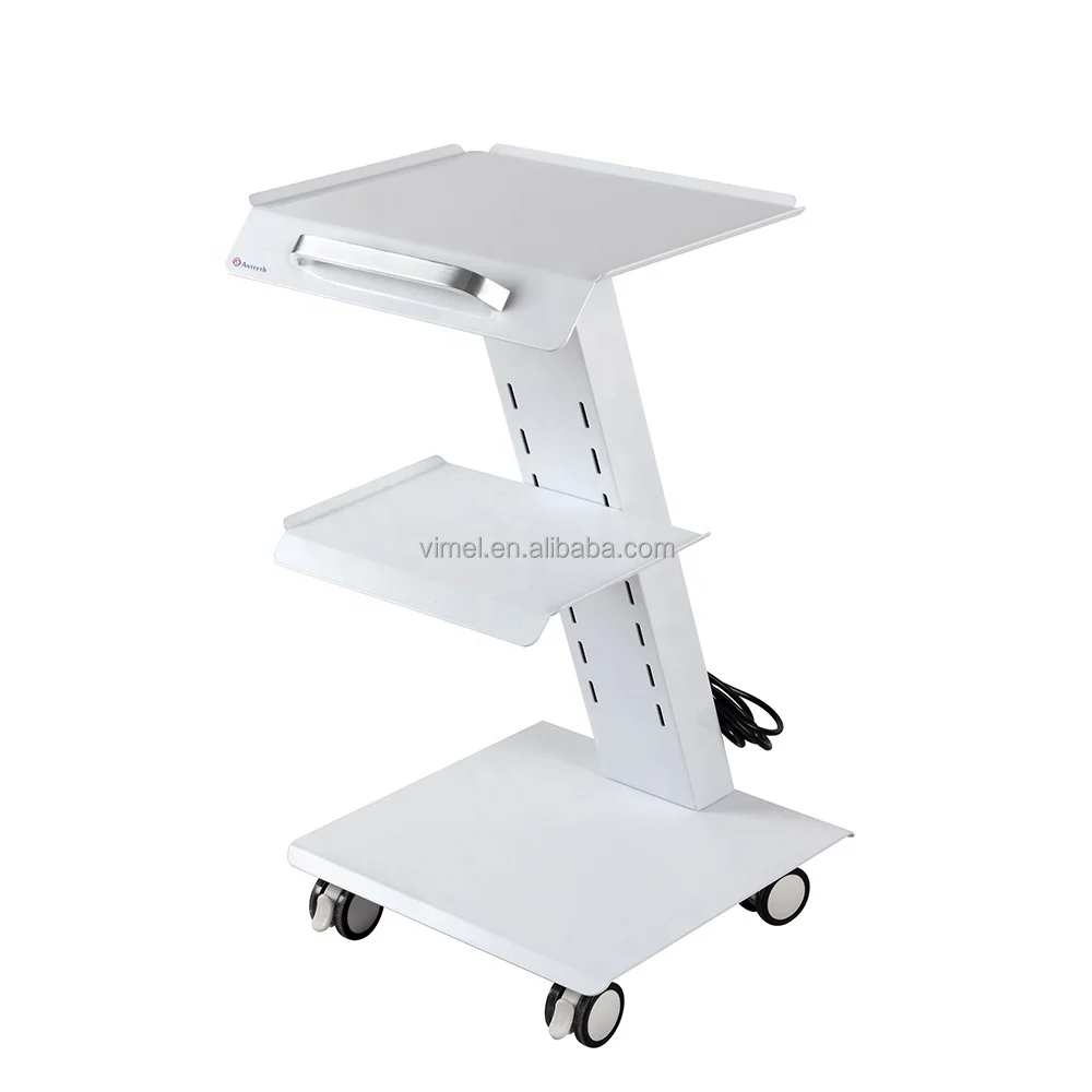 

Dental Equipment Price List Dental Cart Mobile Dental Trolley With Built-in Socket Dental Mobile 3 Layers Shelf