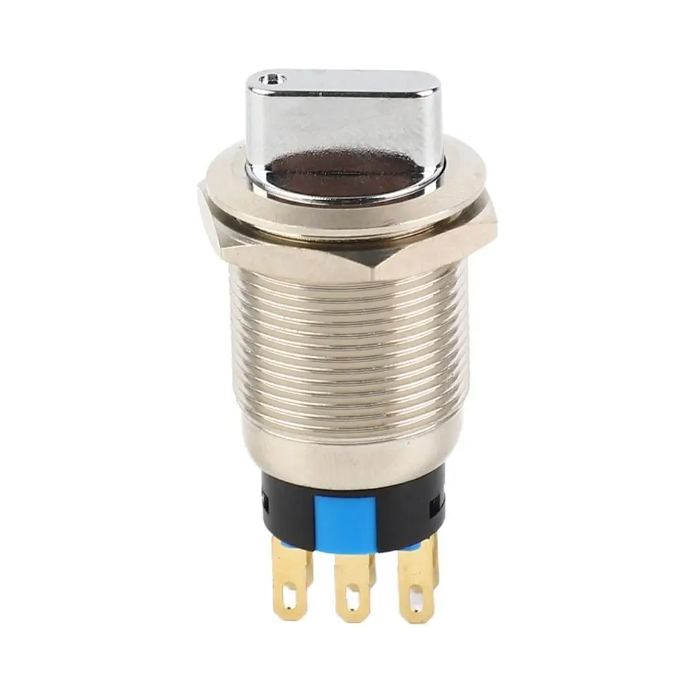 19mm Rotary Changeover 3 Pin And 2 Level/6 Pin And 3 Level Waterproof Selector Switch Durable Stainless Steel