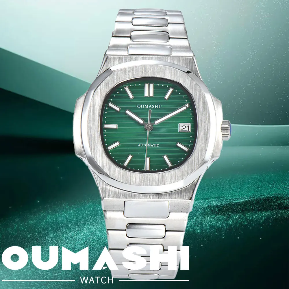

43mm NH35A Men's Casual Automatic Mechanical Watch 316L stainless steel sapphire glass shell waterproof watch