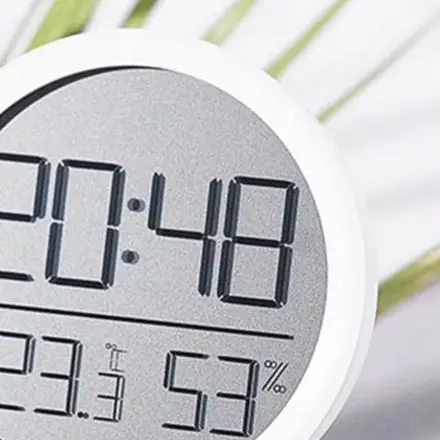 Date Display Clock Indoor Clock for fahrenheit And for celsius Flexible Time Format High-transparency Glass Indoor Space