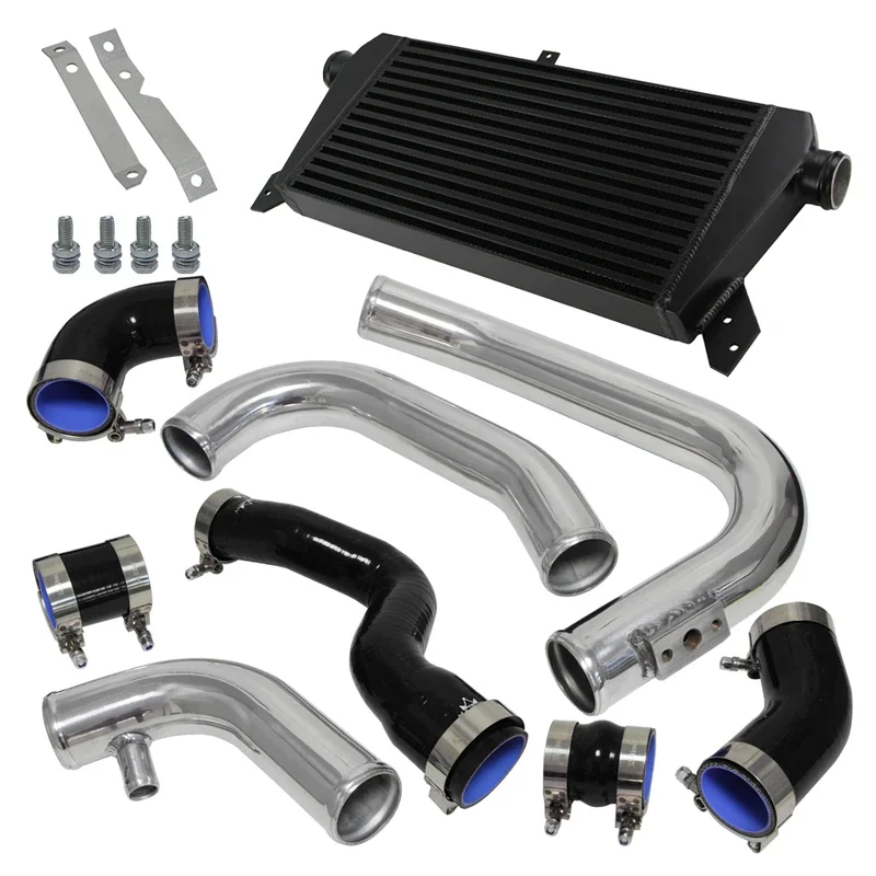 Front Mount Intercooler+Pipe Kit for Audi A4 1.8T Turbo B6 Quattro 02-06  Black / Blue /Red