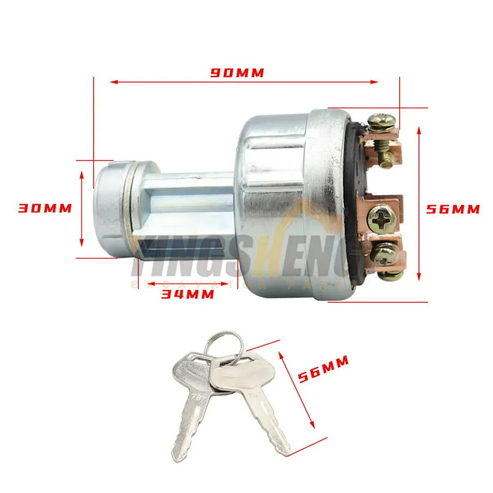 

08086-10000 Excavator Ignition switch Start the ignition switch for Komatsu PC60 120 200 300 400-3-5-6 08086-10000