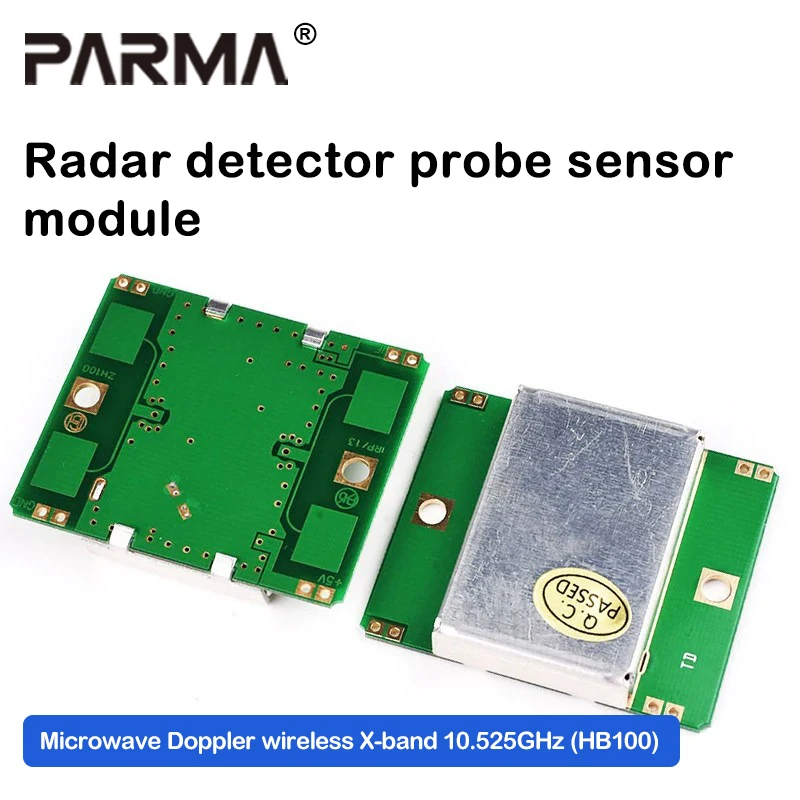 Radar detector probe sensor module microwave Doppler wireless X-band 10.525GHz (HB100)
