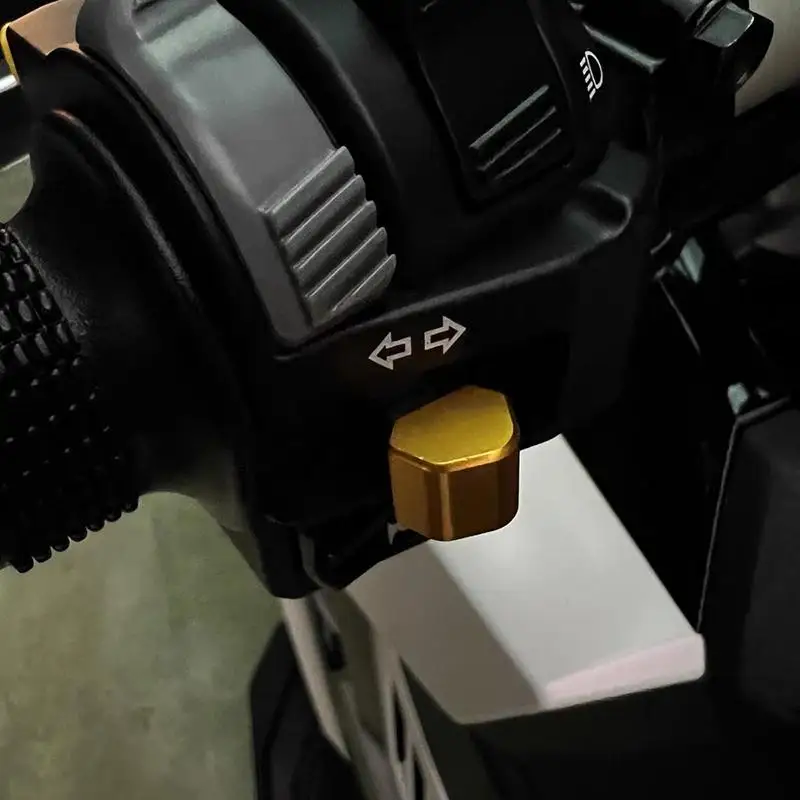 Aluminum Alloy Motorcycle Turn Signal Switch Buttons Anti Scratch Multi Colors For Motorbike Modification