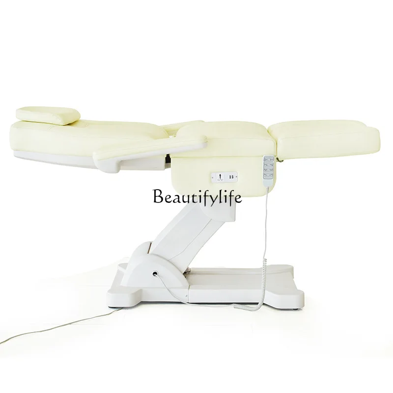 

Electric Beauty Massage Facial Care Elevated Bed Intelligent Spa Bed with USB Interface Multifunctional Facial Bed