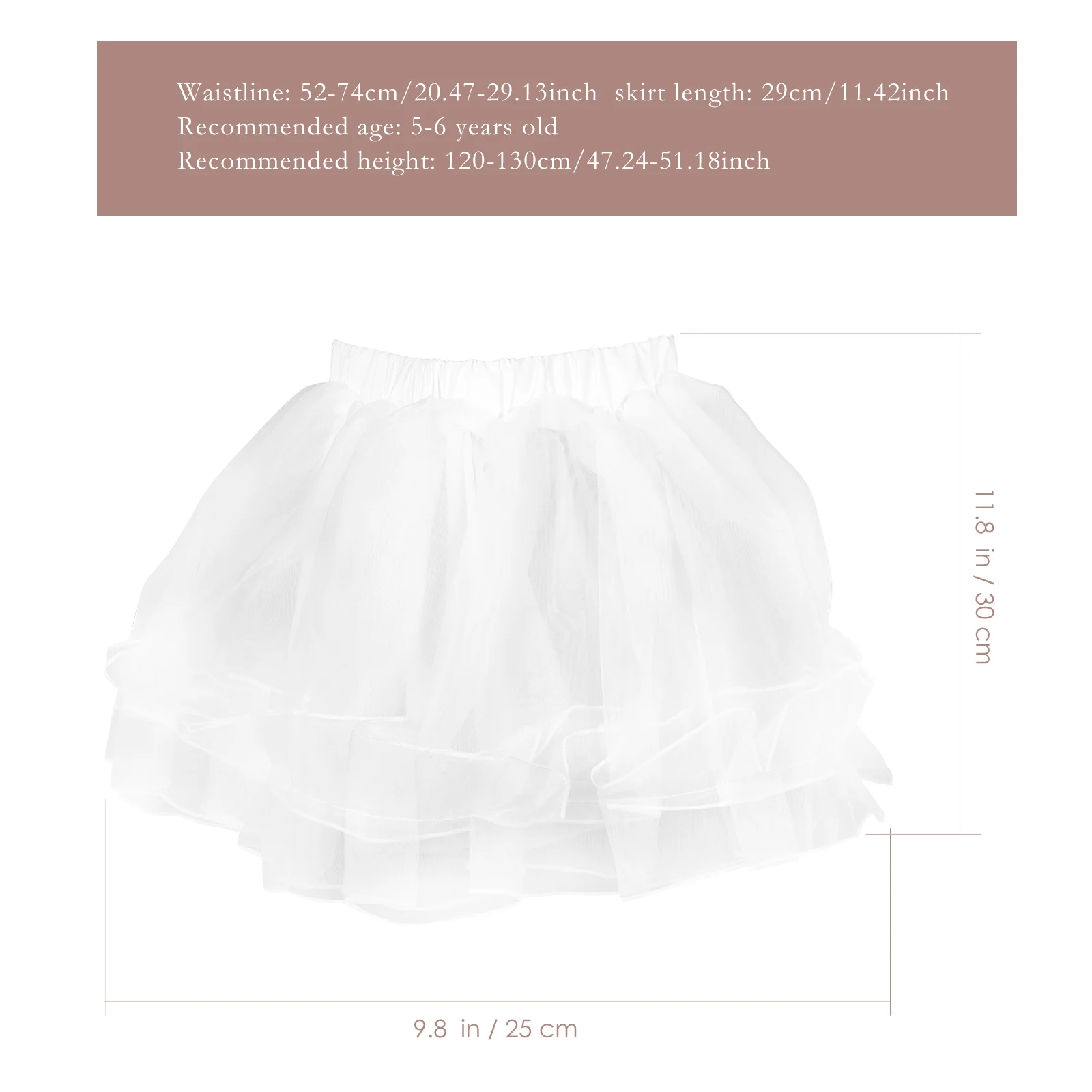 Kinder Tutu Rock Krinoline für Mädchen Petticoat Kinder Kleinkind Pannier