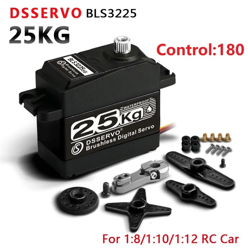 

Dsservo BLS3225 Semi-Metal Brushless High Torque Digital Servo Suitable For 1/8 1/10 Remote Control Car