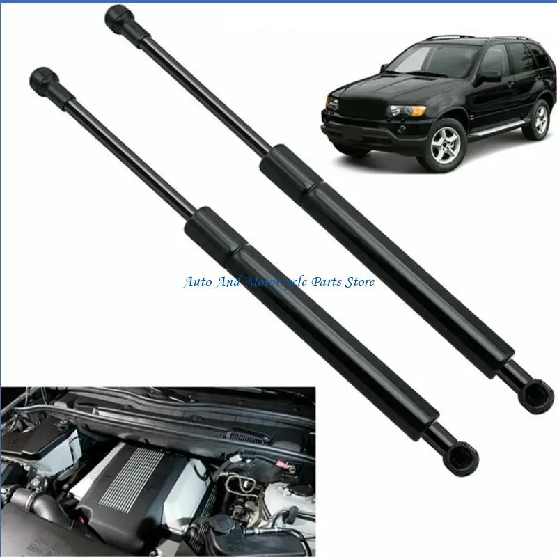 P9FD 2PCS Xe nâng có hỗ trợ Hoods Struts Damper Shock Lift Lift Hỗ trợ cho E53 00-06