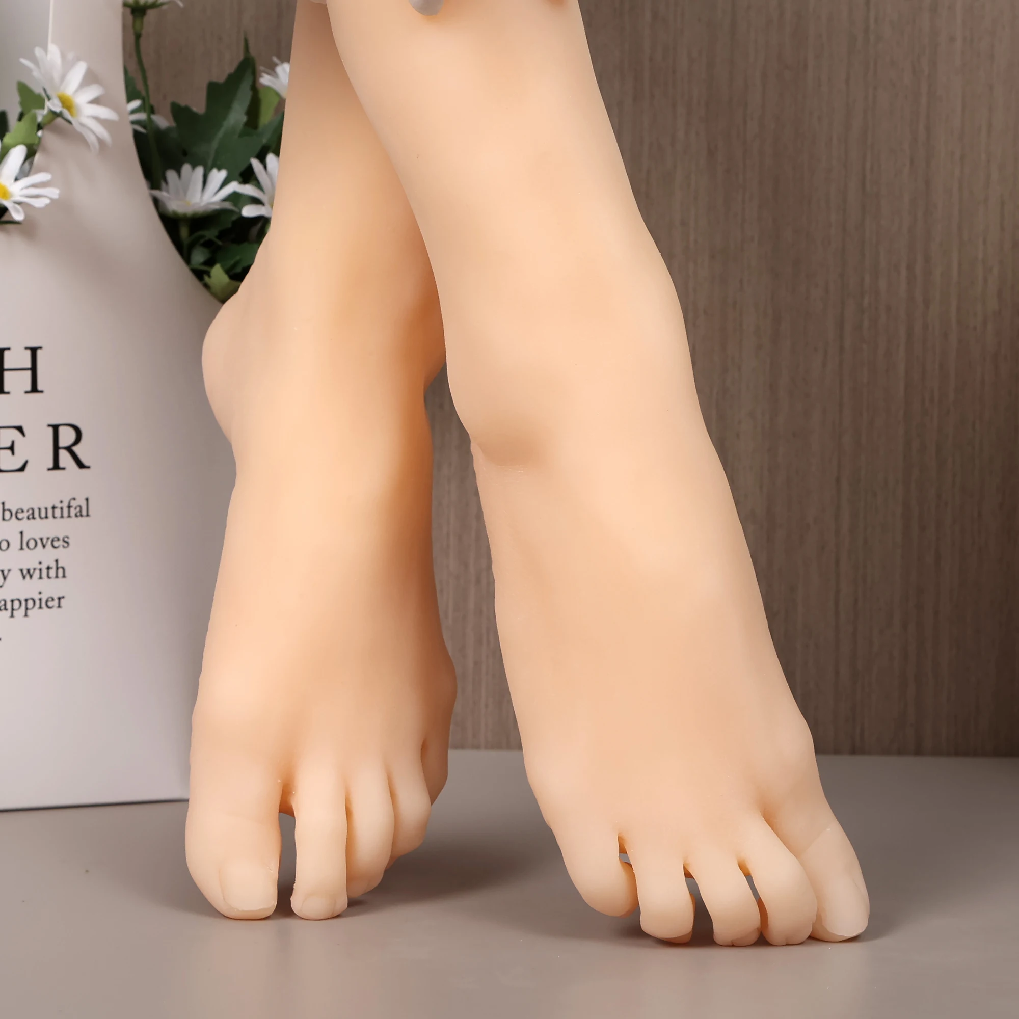 

Female Model Ballet Feet Simulation Silicone Feet Model TPE3815 Art Manicure Massage Pedicure Shoes and Socks Jewelry Display