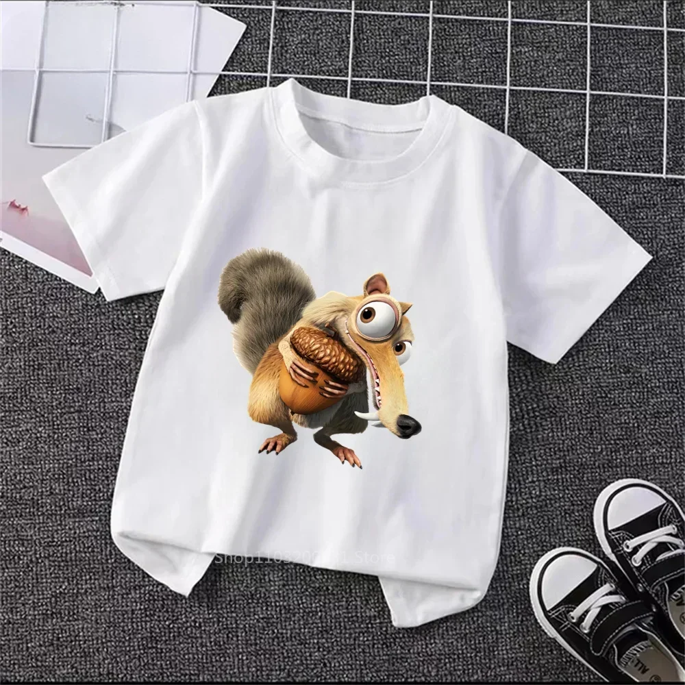 Ice Age Brings the Fun of Summer to Our Kids\' T-shirts! Trendy Animated Prints, Super Cute, & a Great Gift for Boys & Girls