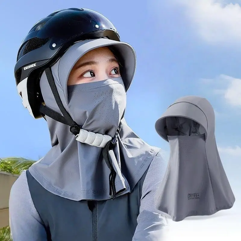 1Pcs Women UV Protection Neck Scarf Hat Cover Outdoor Summer Sun Shield Breathable Scarf for Hiking and Camping