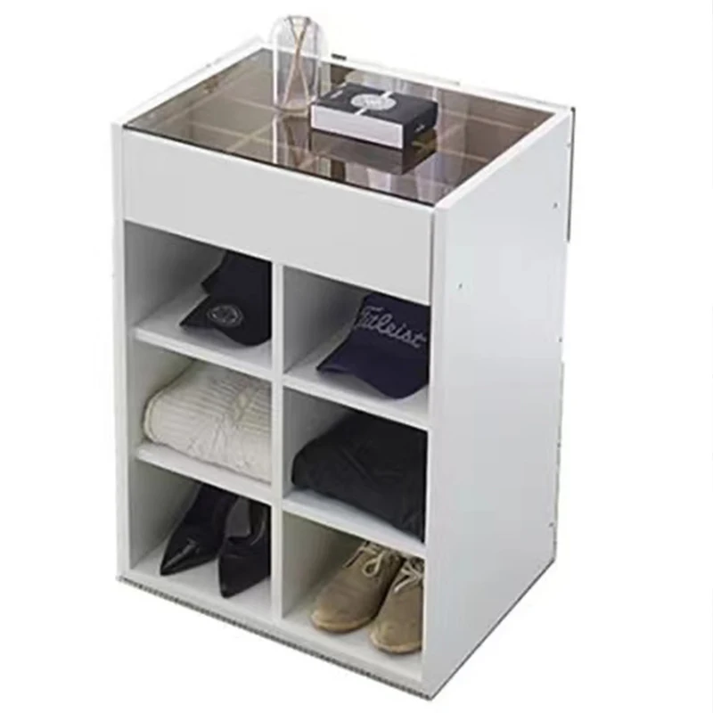 Simple and modern Zhongdao cabine glass countertop with Duobao Pavilion drawer bedroom display storage int