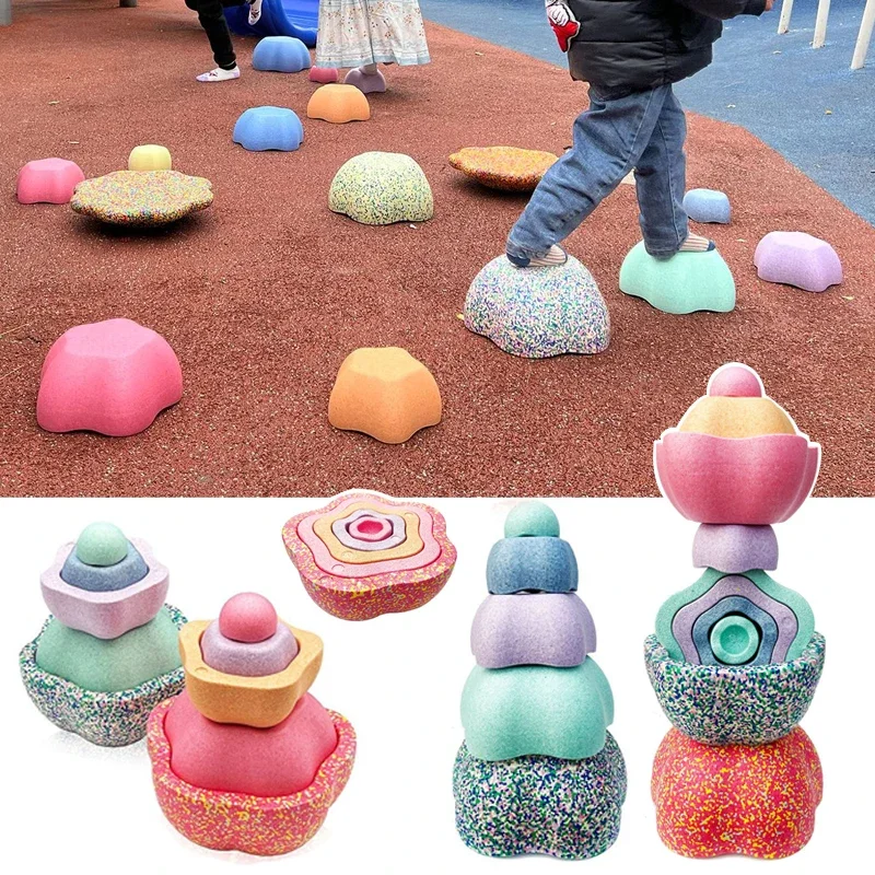 Foam Balance Stepping Stone Kids Sports Toys Touch Sensory Integration Training Sensory Equipment Outdoor Games for Children