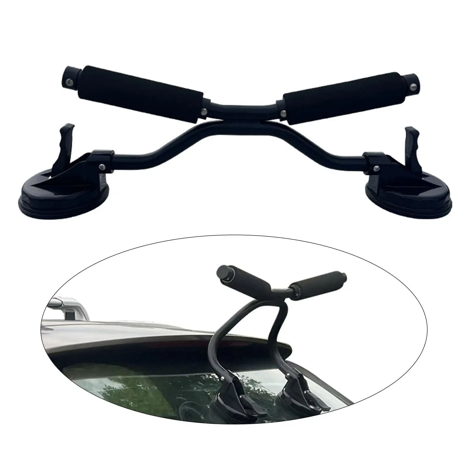 

Kayak Roller Loader Metal for Mounting Canoe Practical Boat Pusher with Suction