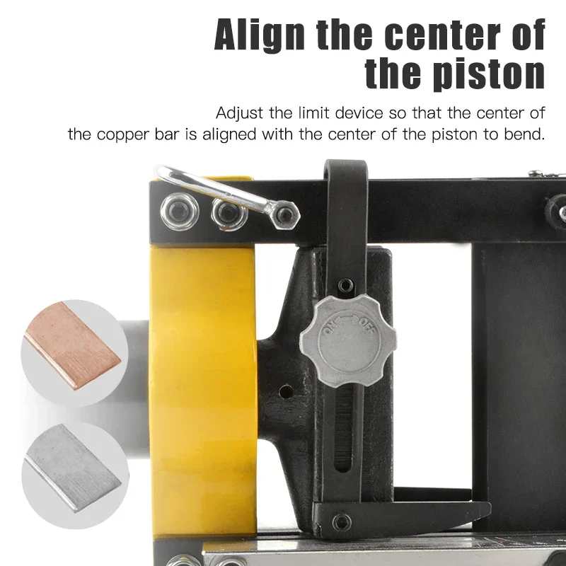Portable Construction Hydraulic Busbar Bending Machine Copper Aluminum Iron Plate Split Tool with Hand Pump