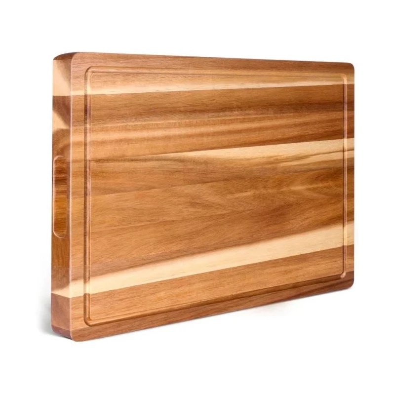 

Cutting Board Butcher Block Cutting Board Set Wooden Cutting Board with Deep Sink and Handle