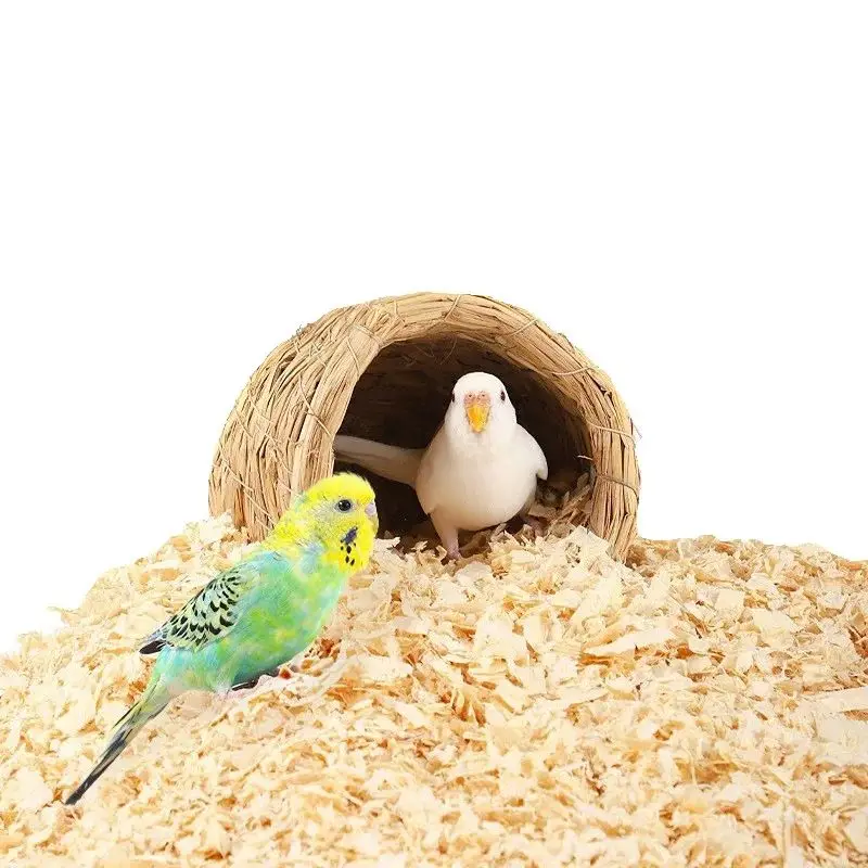 1 kg Holzspäne für Vogelbettwäsche, natürliches Aspen, weiches, staub- und geruchsreguliertes Nistmaterial für Sittiche, kleine Haustierstreu