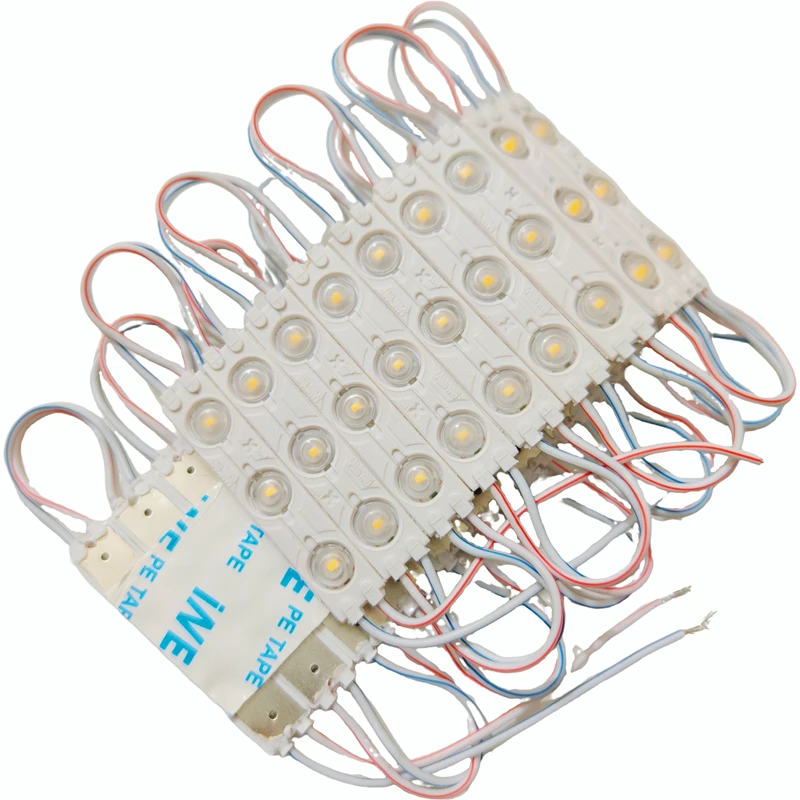 100PCS DC12V Injection Module 60*12MM with lens SMD 2835 1.5W Waterproof LED Back Light for sign channel letter
