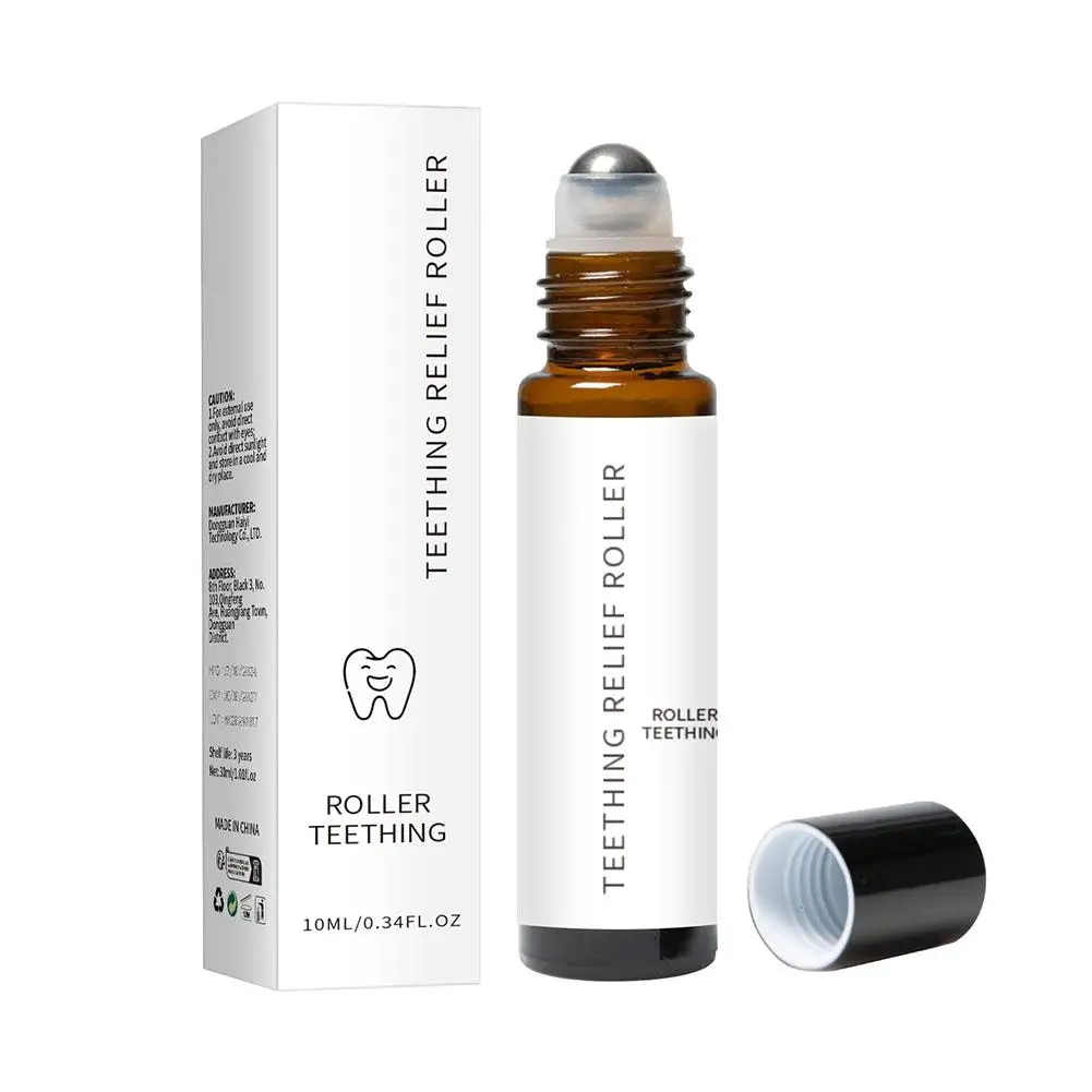 10ml novo rolo de óleo de dentição do bebê natural alívio da dentição para bebês sangramento gengivas dentes bioplasgem velaria rolo de dentição i2x8