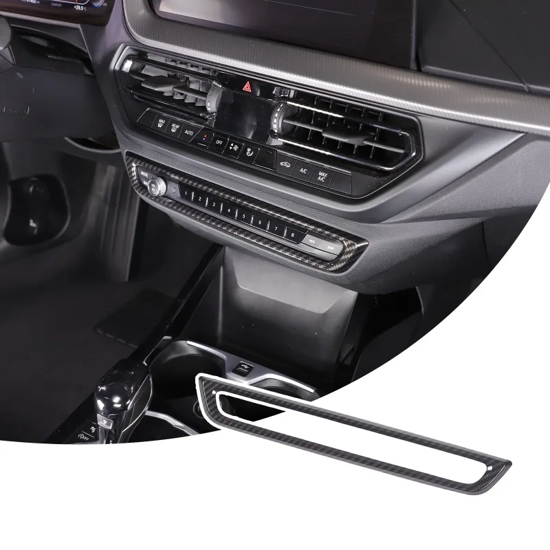 

ABS Car Center Console Volume Knob Button Frame Cover Trim Sticker For BMW 1 2 Series F40 F44 2020-2025 Interior Accessories