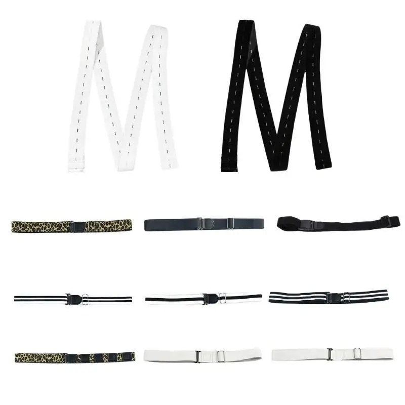 

A52E Elastic Shirt Lock Belt Lock It In Original Belt Shirt Stay Keeps Shirt Tucked