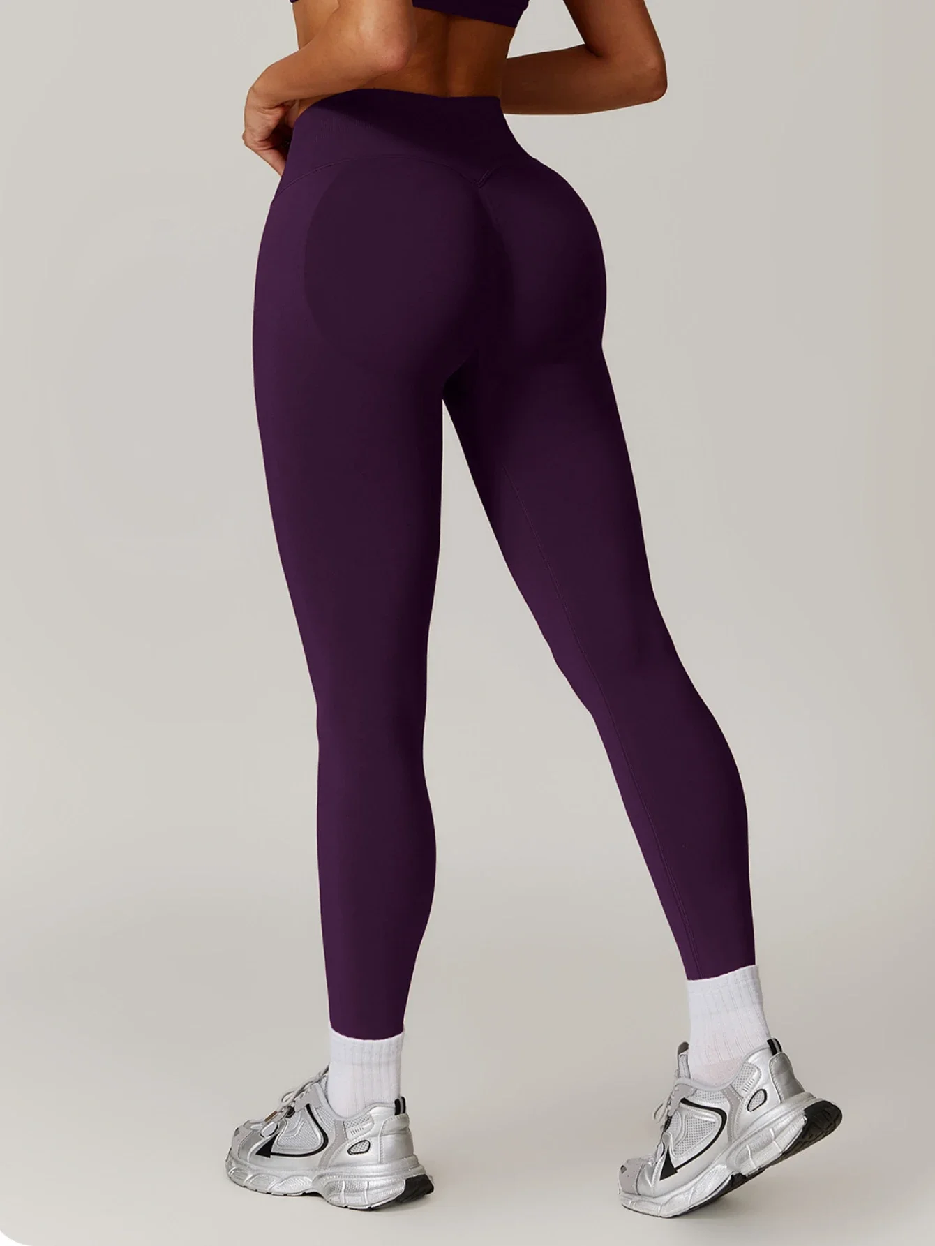 

Yoga Pants Women 2025 Soft Tight Athletic Solid Color Sports High Waisted Hip Lifting Fitness Running Quick Drying Pants 7655