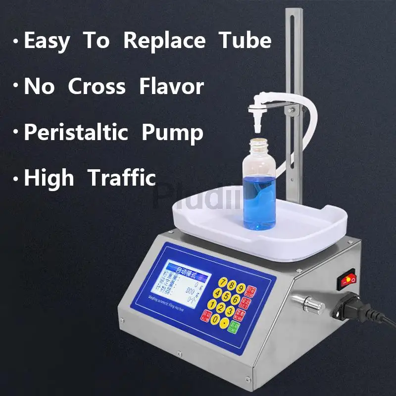 การชั่งน้ําหนักปั๊ม Peristaltic ของเหลวเชิงปริมาณขนาดเล็กอัตโนมัติเครื่องชั่งน้ําหนักยาทาเล็บน้ํามันหอมระเหยเครื่องบรรจุของเหลวที่แม่นยํา