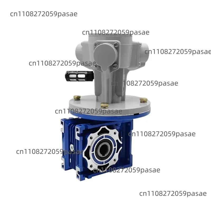 1/6 HP Pneumatic Motor Worm Gear Reducer Gearbox, High-Torque, Speed-Adjustable, Three-Cylinder Pneumatic Motor