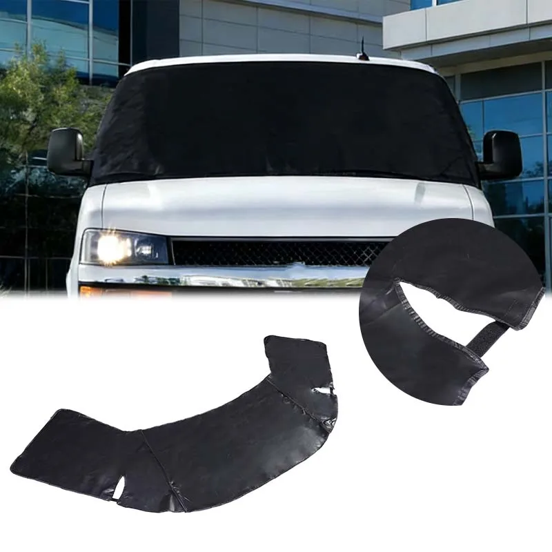 RV Windshield Snow Cover Motorhome Frost Cover Summer Winter Multifunctional Cover For Chevrolet Express GMT610 GMT620 2003-2025