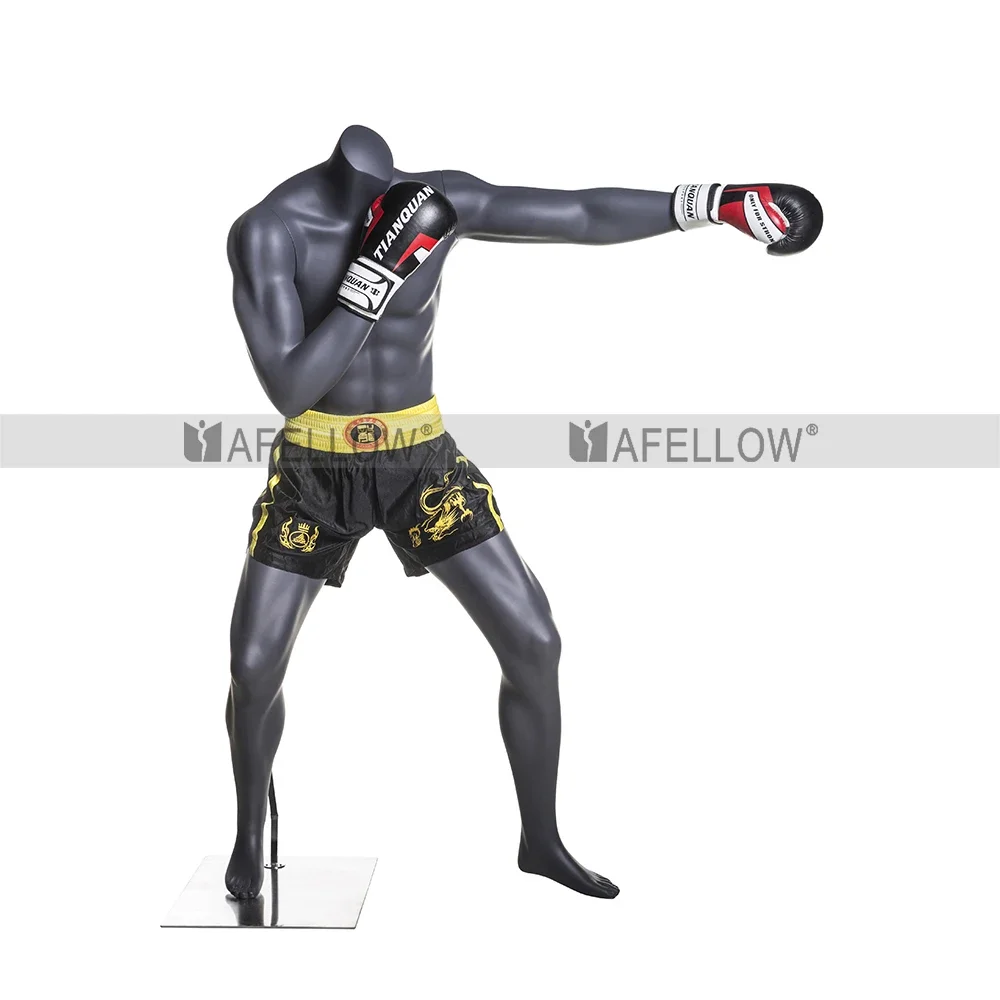 Boxing training dummy new model man doing exercise Boxing 2