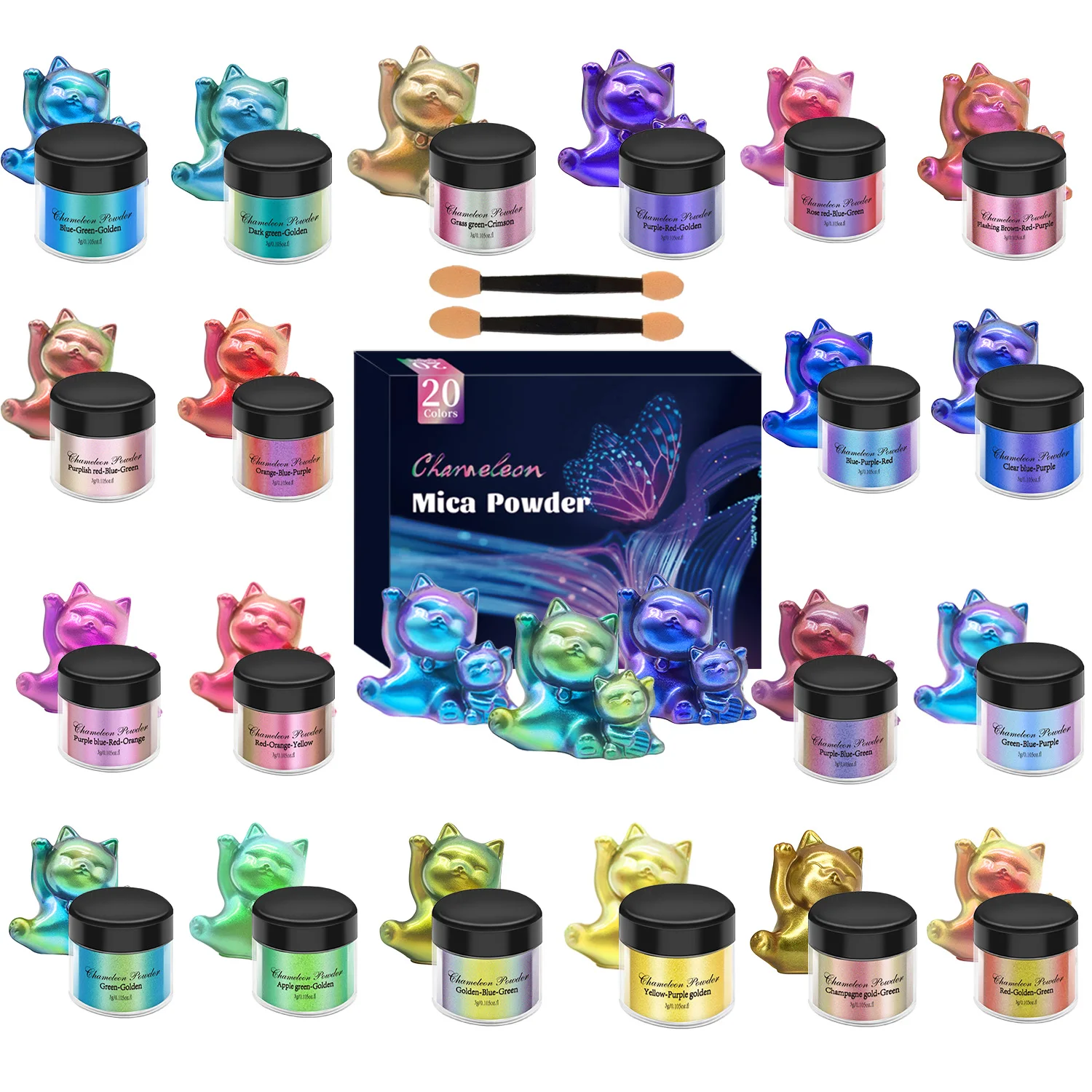 3g Chameleon Mica Powder Color - Candle Making Bath recension och pris