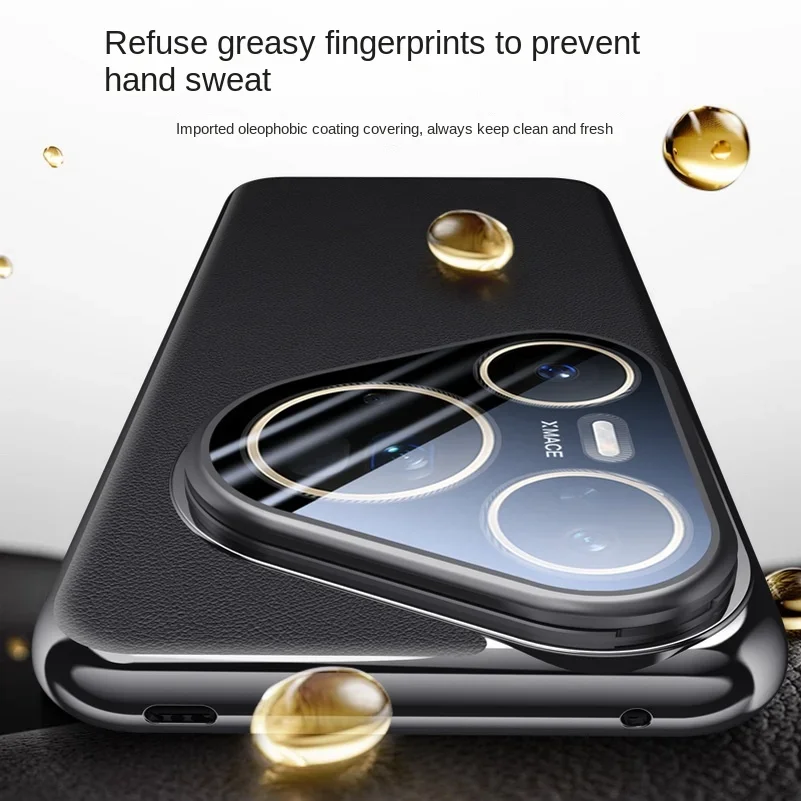 حامل كاميرا معدني جلد عادي يحمي حافظة هاتف لهاتف هواوي بورا 80 الترا بورا 80 برو + بورا 80 برو غطاء خلفي رفيع فاخر