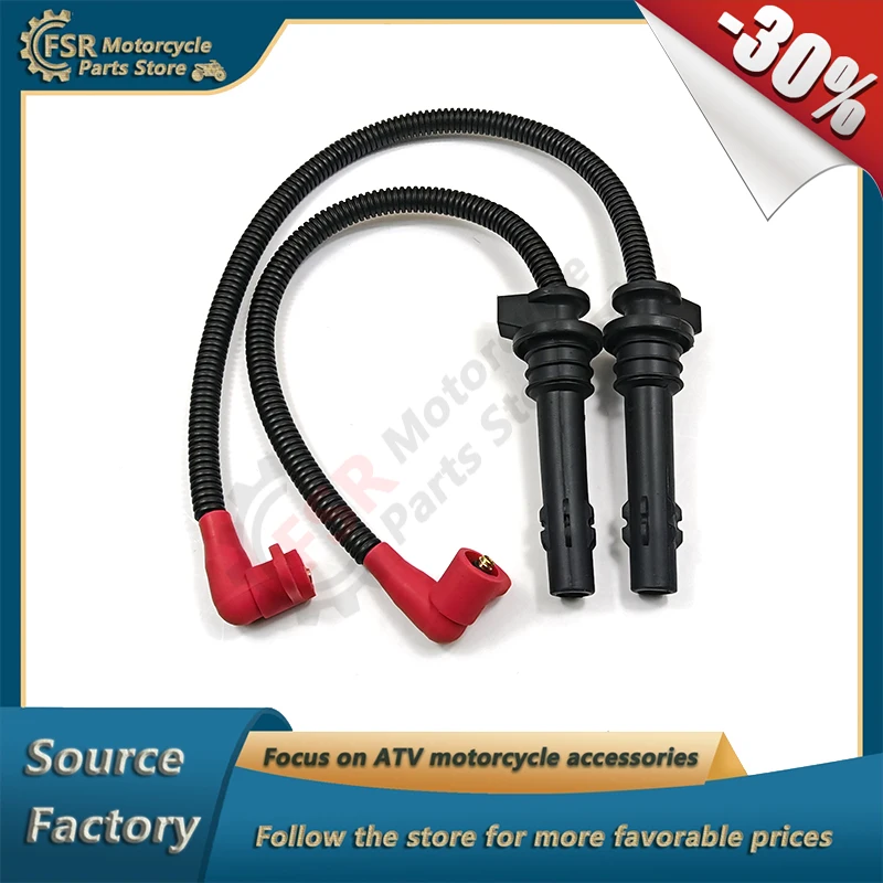 MAG & PTO SPARK PLUG WIRE,FOR POLARIS SPORTSMAN TOURING 570 EFI ACE 900 EPS RZR XP XP4 1000 TURBO RS1 INTL,P/N:4014295 4014296