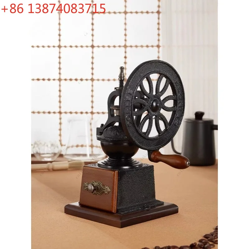 

Hand-cranked Coffee Machine, Hand-cranked Household Small Retro Bean Grinder, Manual Coffee Bean Grinder Utensils