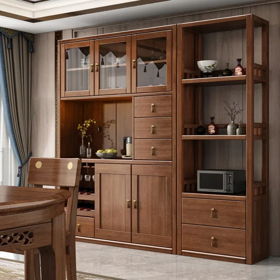 

Large Wine Cabinet Restaurant Corner Retro China Style Doors Handle Kitchen Tall Wine Rack Closet Vitrina Boutique Furniture