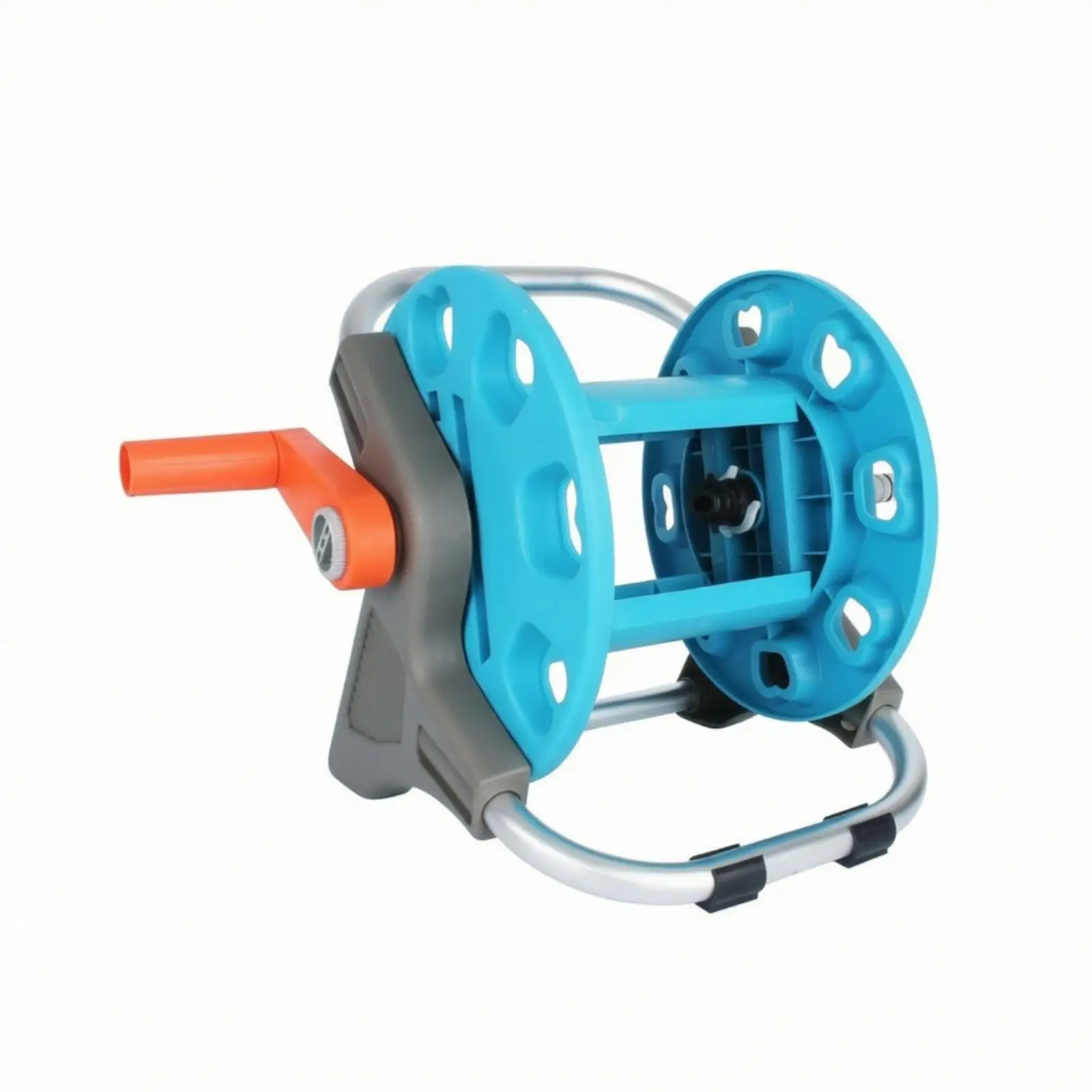 Portable Hose Reel Cart Manual Hose Reel Cart with Handle Compact for Homeowners