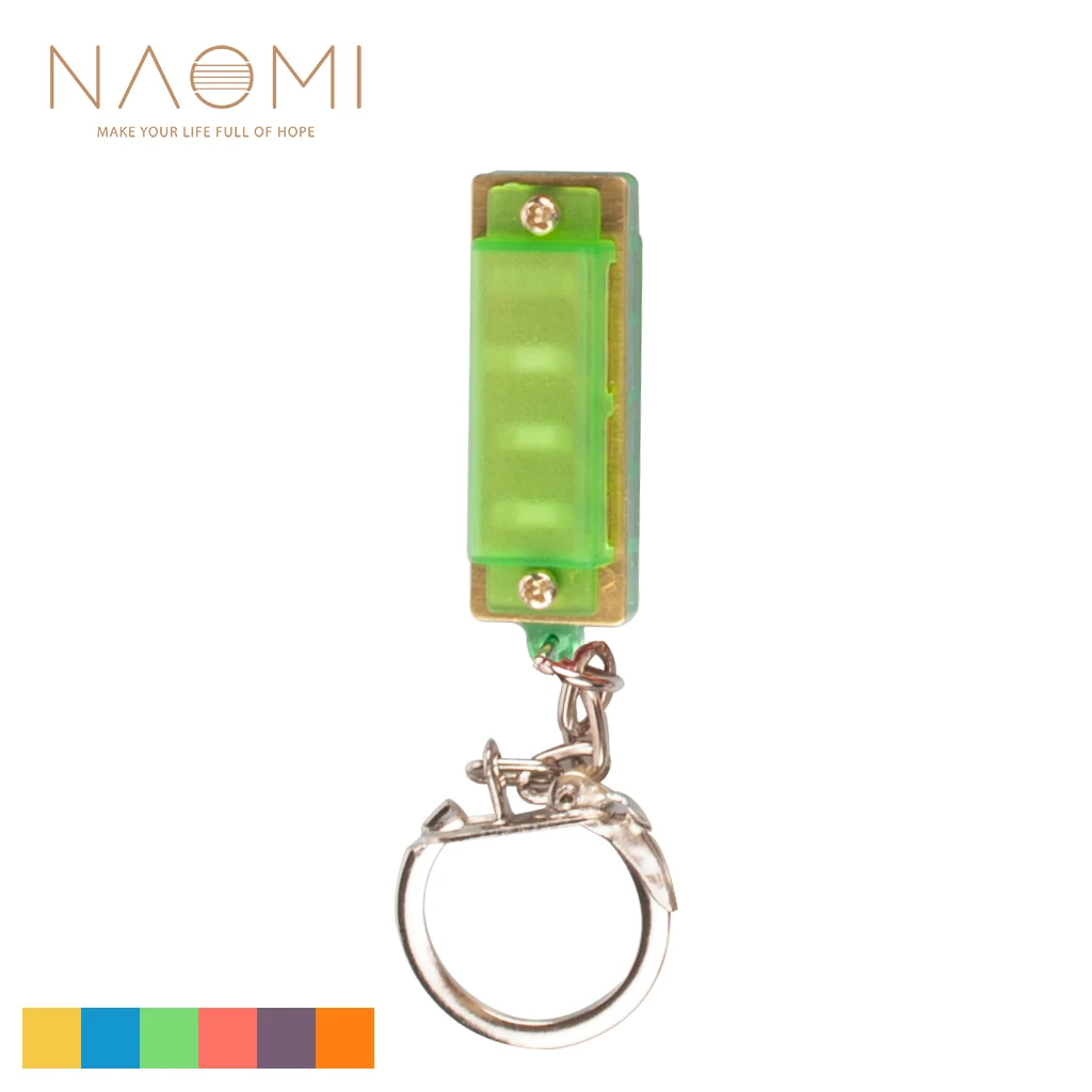 

Мини брелок гармоника NAOMI, 4 отверстия, 8 тонов, игрушечный подарок, музыкальный инструмент зеленого цвета