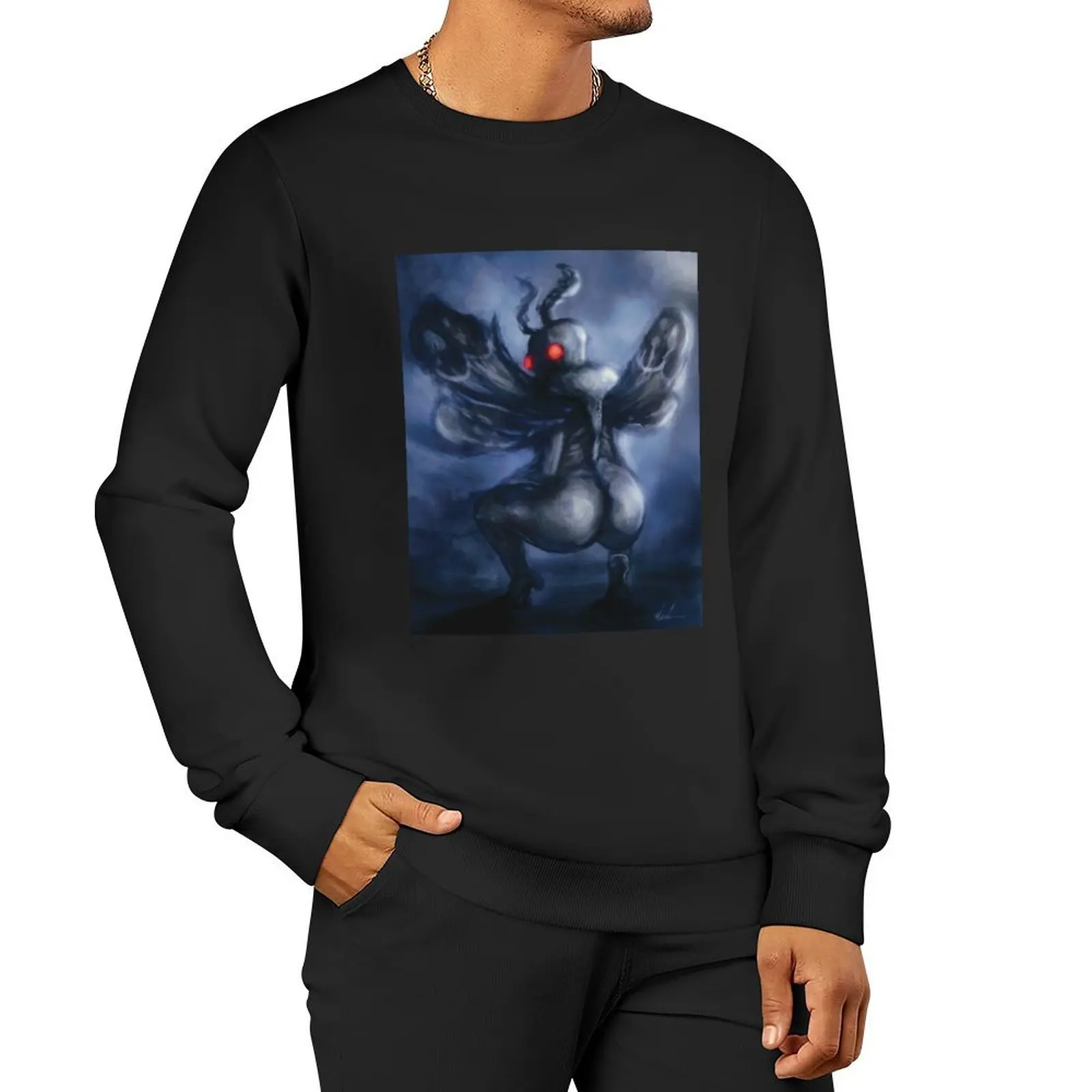 

Twerking Mothman Pullover Hoodie aesthetic clothing men's sweat-shirt set autumn tracksuit new in sweatshirts