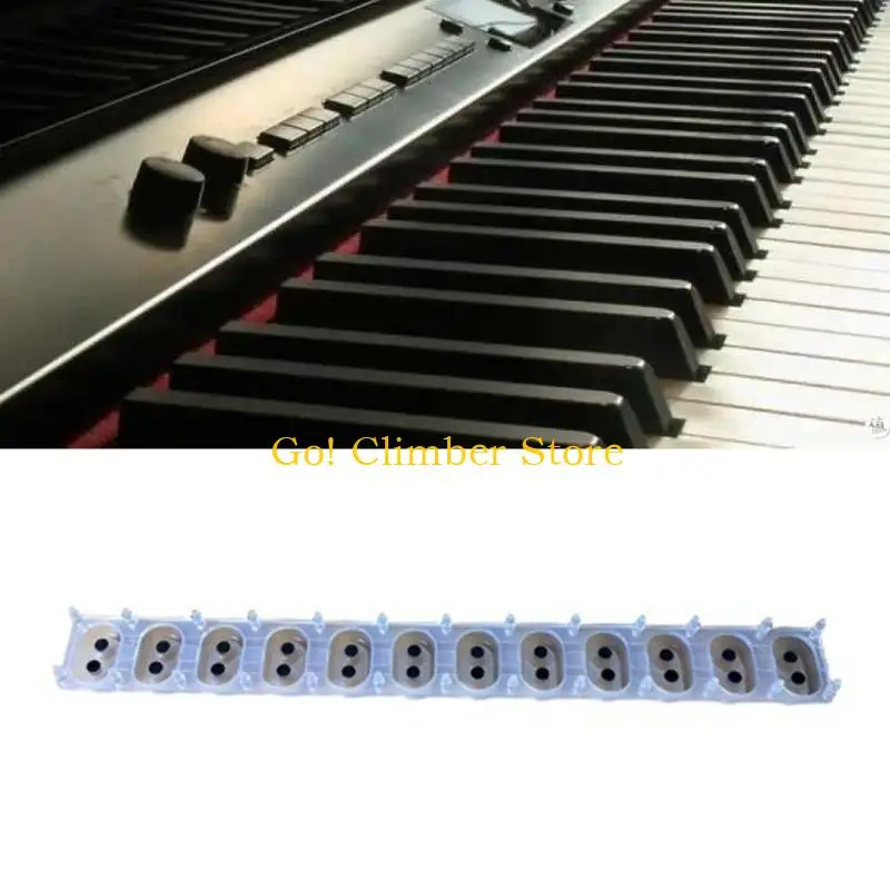 Q84C Durability 12 Key Conductive Rubber Sheet Key Contact Conductive Rubber Strips For Digital Piano Maintenance