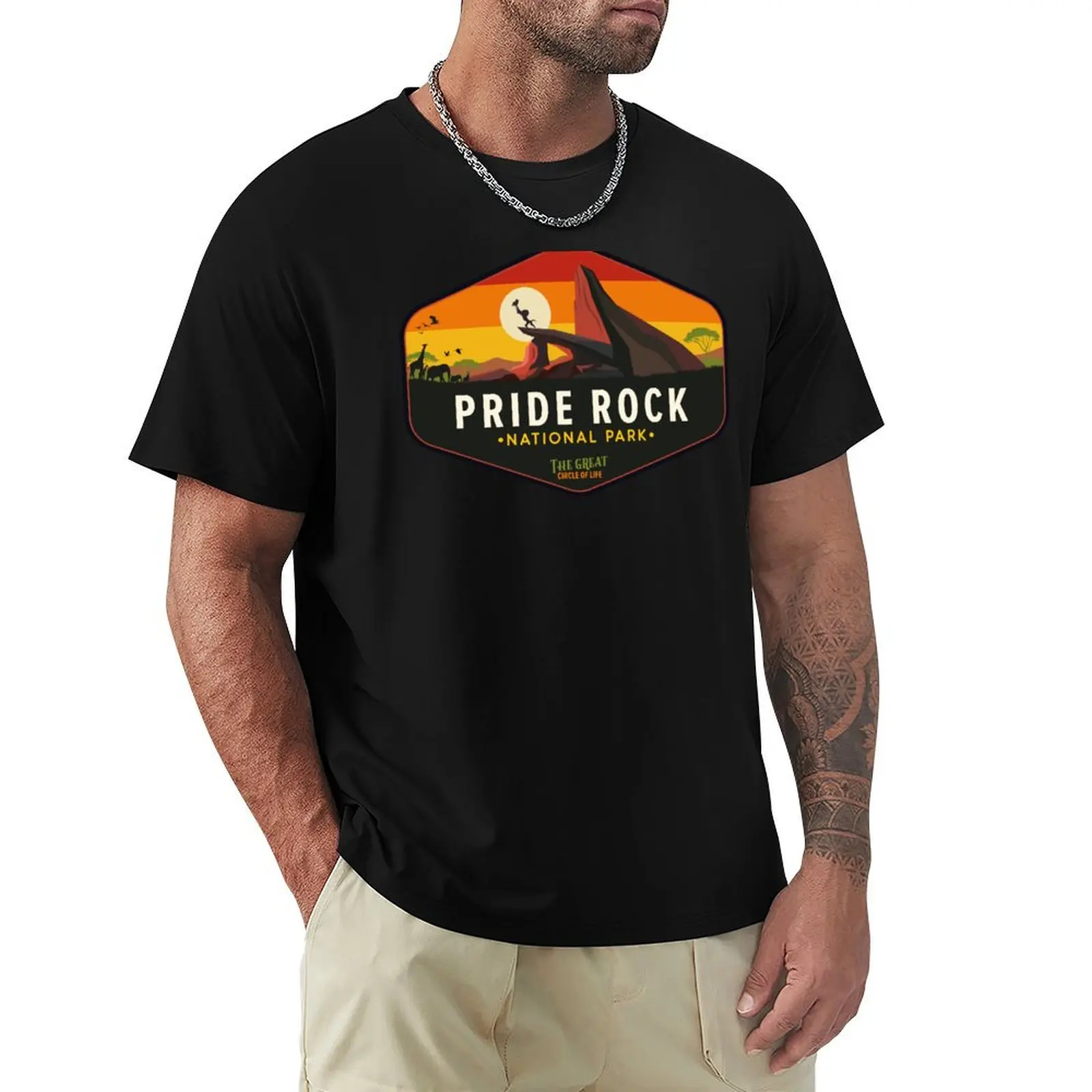 Pride Rock National Park T-Shirt Lightweight Print T-Shirt