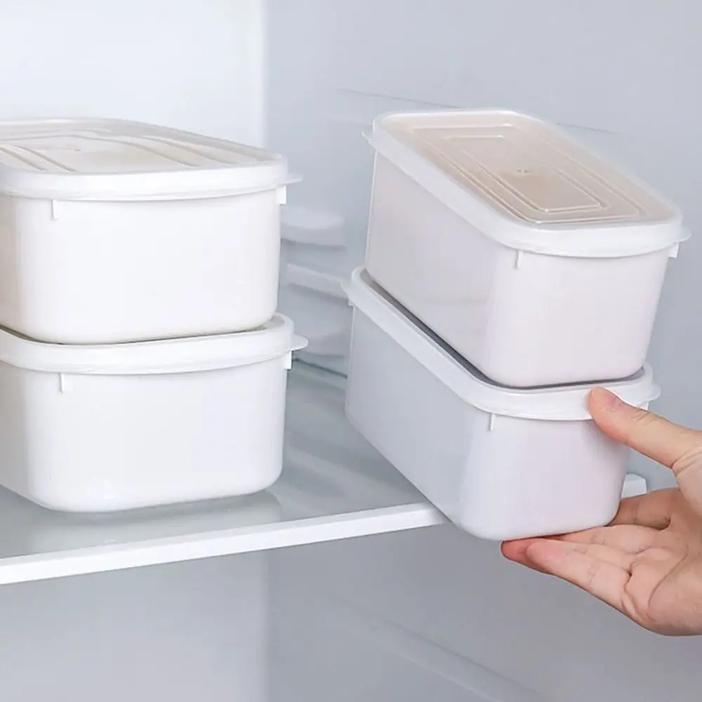 

Plastic Food Storage Box Sub-Packed Stackable Crisper Storage Box Sealed with Lid Refrigerator Fresh-Keeping Box Microwave Oven