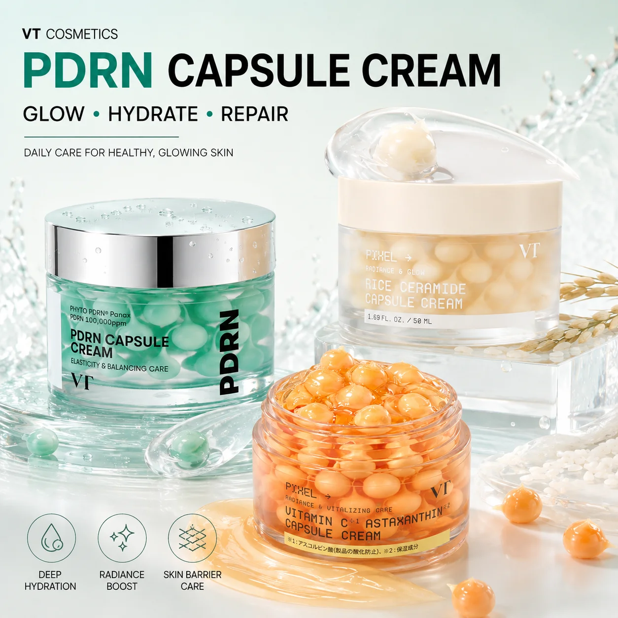 VT 100,000ppm PDRN Capsule Cre - Ceramide Moisturizer recension och pris
