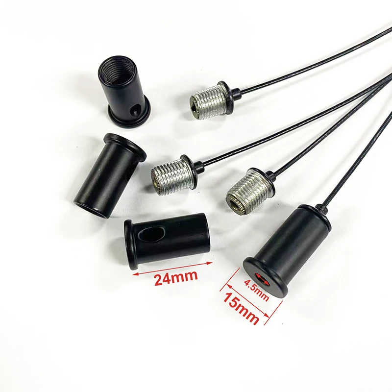 4 Wires/Lot 1.2m Steel Cable for Lifting Various Panel Lights 300*600, 300*1200, 600*600 Be Used Without Ceiling, Silver & Black