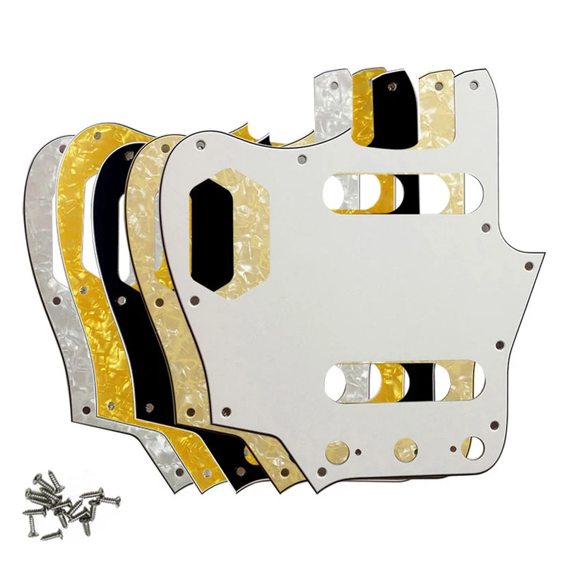 Pleroo Custom Guitar Pickgaurd Scratch Plate - For US Left Hand Jaguar Guitar Pickguard Scratch Plate