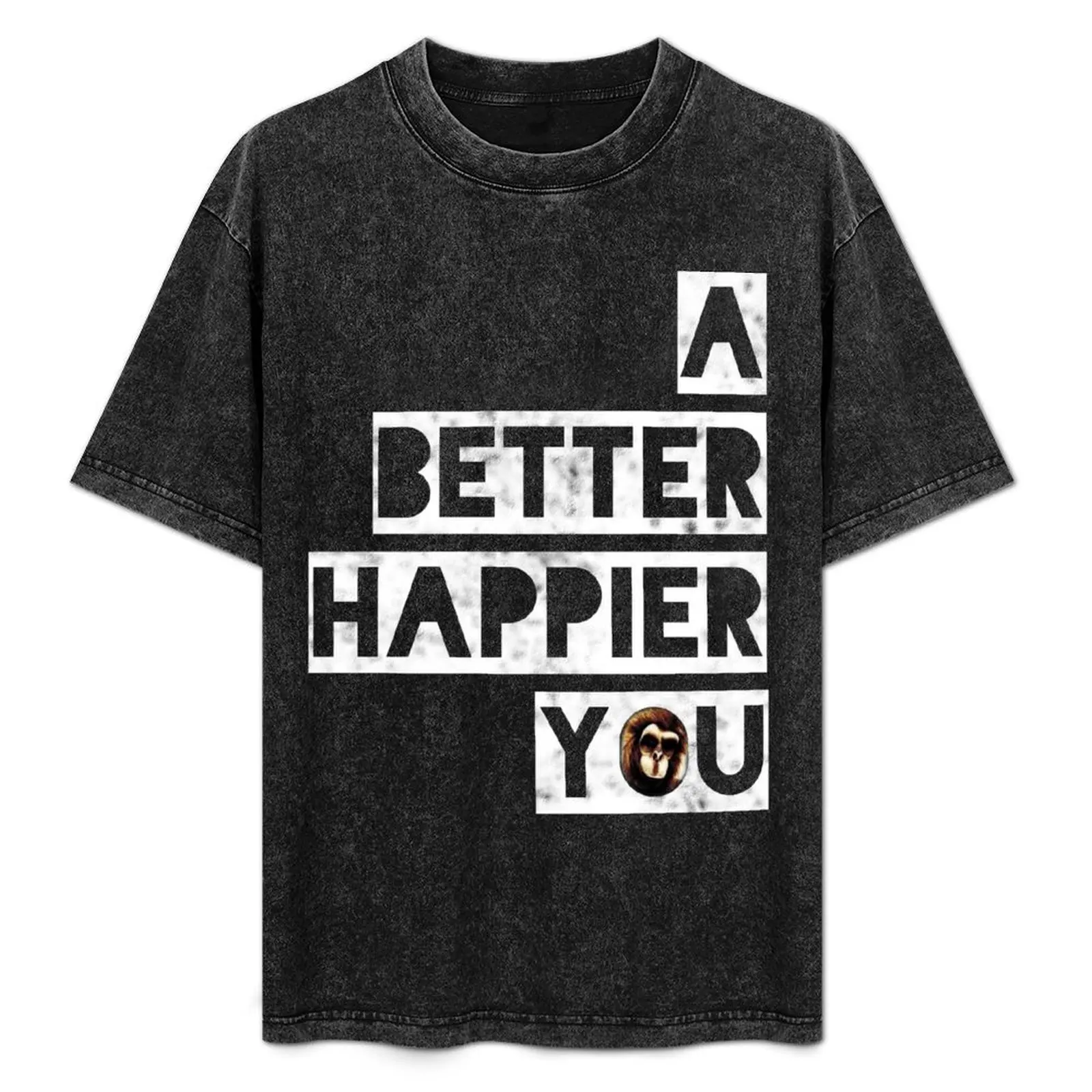 

A Better Happier You T-Shirt Retro Graphic Print T-Shirt